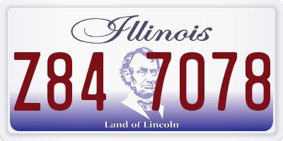 IL license plate Z847078