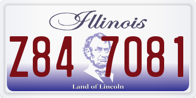 IL license plate Z847081