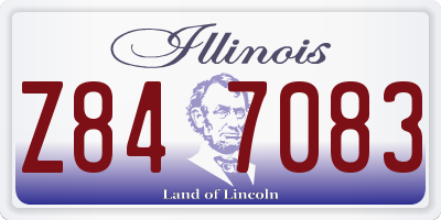 IL license plate Z847083