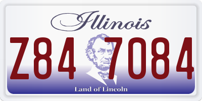 IL license plate Z847084