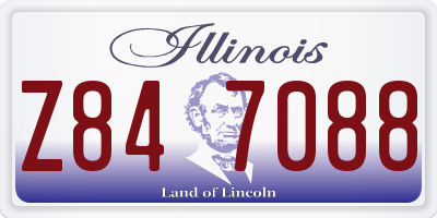 IL license plate Z847088