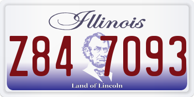 IL license plate Z847093