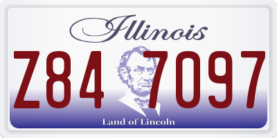 IL license plate Z847097