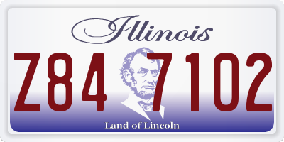 IL license plate Z847102