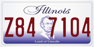 IL license plate Z847104