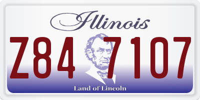 IL license plate Z847107