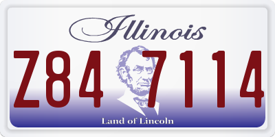 IL license plate Z847114