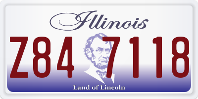 IL license plate Z847118