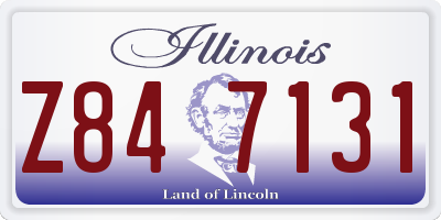IL license plate Z847131