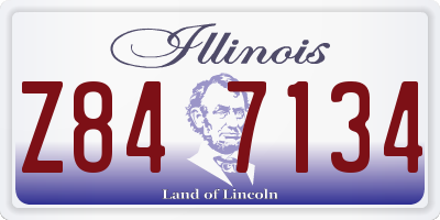 IL license plate Z847134