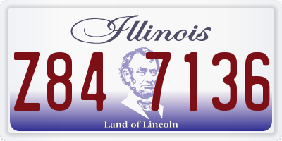 IL license plate Z847136