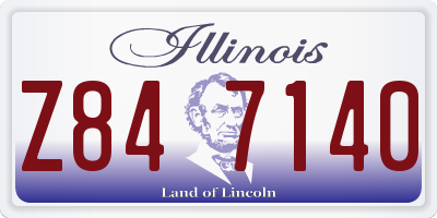 IL license plate Z847140