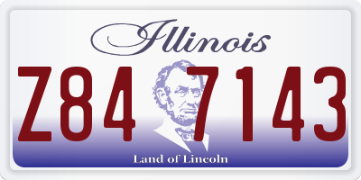 IL license plate Z847143
