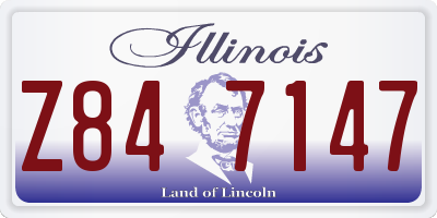 IL license plate Z847147