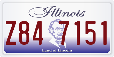 IL license plate Z847151