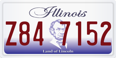 IL license plate Z847152