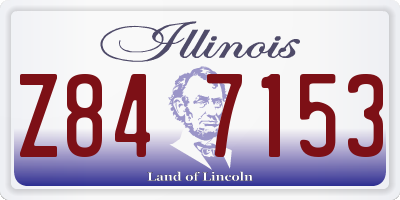 IL license plate Z847153