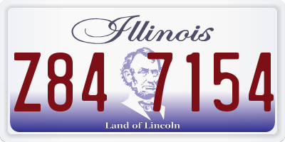 IL license plate Z847154