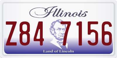 IL license plate Z847156