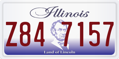IL license plate Z847157