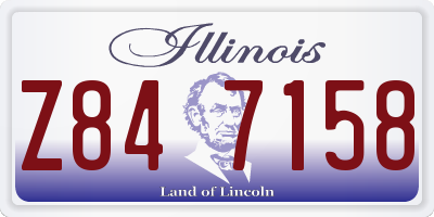 IL license plate Z847158
