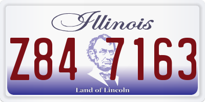 IL license plate Z847163