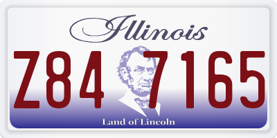 IL license plate Z847165