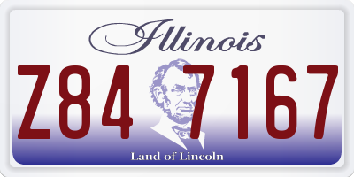 IL license plate Z847167