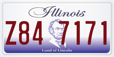 IL license plate Z847171