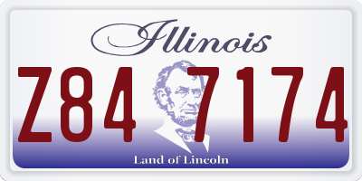 IL license plate Z847174