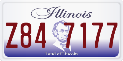 IL license plate Z847177