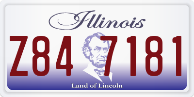 IL license plate Z847181