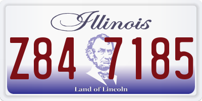 IL license plate Z847185