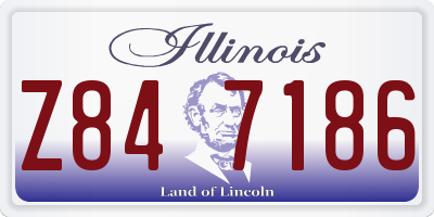 IL license plate Z847186