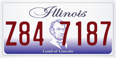 IL license plate Z847187
