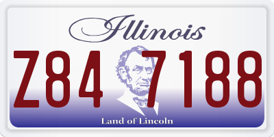 IL license plate Z847188