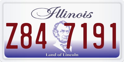 IL license plate Z847191