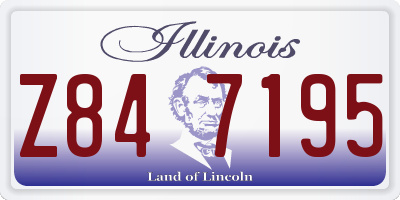 IL license plate Z847195