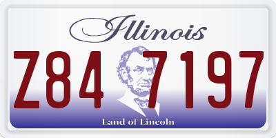 IL license plate Z847197