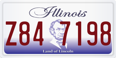 IL license plate Z847198
