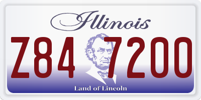 IL license plate Z847200