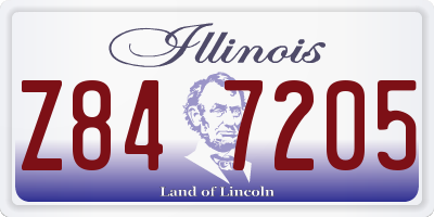 IL license plate Z847205