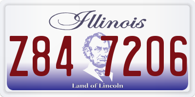 IL license plate Z847206
