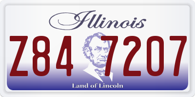 IL license plate Z847207