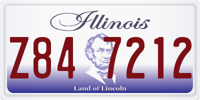 IL license plate Z847212