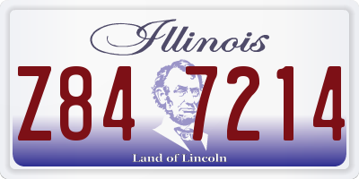 IL license plate Z847214