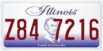 IL license plate Z847216