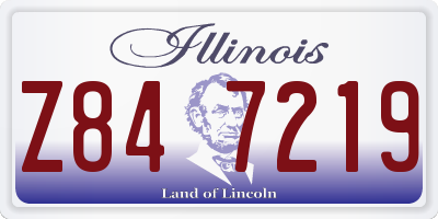IL license plate Z847219