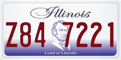 IL license plate Z847221