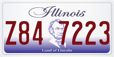 IL license plate Z847223